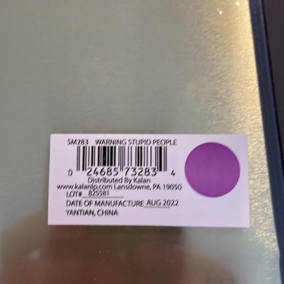 No Stupid People metal sign - Picture 5 of 5